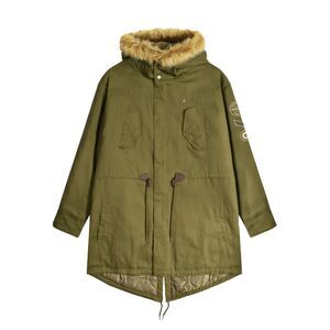 Lambretta Mens Cotton Canvas Parka / Khaki Green